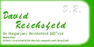 david reichsfeld business card